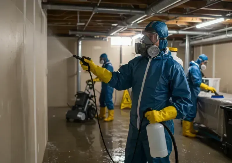 Basement Sanitization and Antimicrobial Treatment process in Lesslie, SC